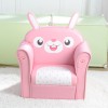 Kids Sofa, Children Armrest Chair with Pattern, Toddler Furniture w/Sturdy Wood Construction for Boys & Girls, Armrest Couch for Preschool Children, Lightweight Children Sofa Chair (Dark Pink)