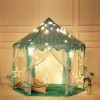 1.4m Diameter 210T Pongee Princess Castle Play House Large Outdoor Kids Play Tent for Girls Blue