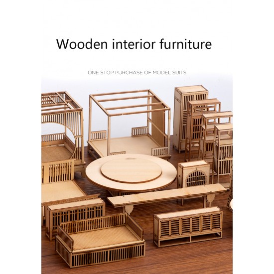 Building DIY Small House Indoor Decoration Miniature Chinese Furniture Model Wooden Locker 1:25 Building DIY Small House Indoor Decoration Miniature Chinese Furniture Model Wooden Locker 1:25