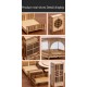 Building DIY Small House Indoor Decoration Miniature Chinese Furniture Model Wooden Locker 1:25 Building DIY Small House Indoor Decoration Miniature Chinese Furniture Model Wooden Locker 1:25
