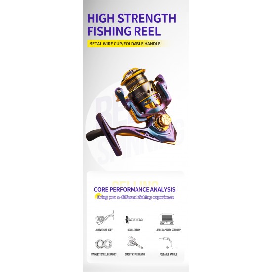 New Spinning Fishing Reel Full 1500/2500 Series Metal Spool 5+1 Bearing for Fishing Metal Sea Tackle Durable Carp Fishing Pesca New Spinning Fishing Reel Full 1500/2500 Series Metal Spool 5+1 Bearing for Fishing Metal Sea Tackle Durable Carp Fishing Pesca