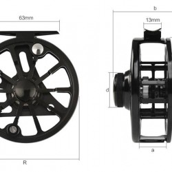 Fly Fishing Reel All Metal CNC Machined 2+1BB 3/4 5/6 7/8WT Interchangea Large Arbor Pesca Fishing Wheel Accessories Tackle