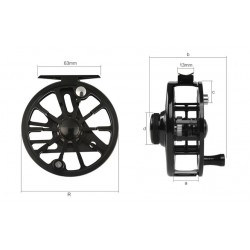 Fly Fishing Reel All Metal CNC Machined 2+1BB 3/4 5/6 7/8WT Interchangea Large Arbor Pesca Fishing Wheel Accessories Tackle