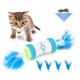 Cat Toys, Interactive Cat Feather Toys with 360 Degree Automatic Rolling, 2 Speed Modes, USB Rechargeable, Pet Exercis Cat Toys, Interactive Cat Feather Toys with 360 Degree Automatic Rolling, 2 Speed Modes, USB Rechargeable, Pet Exercis